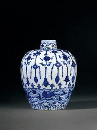 明嘉靖青花瓔珞海馬紋罐 瓷器工藝的瑰寶與文物拍賣市場(chǎng)焦點(diǎn)